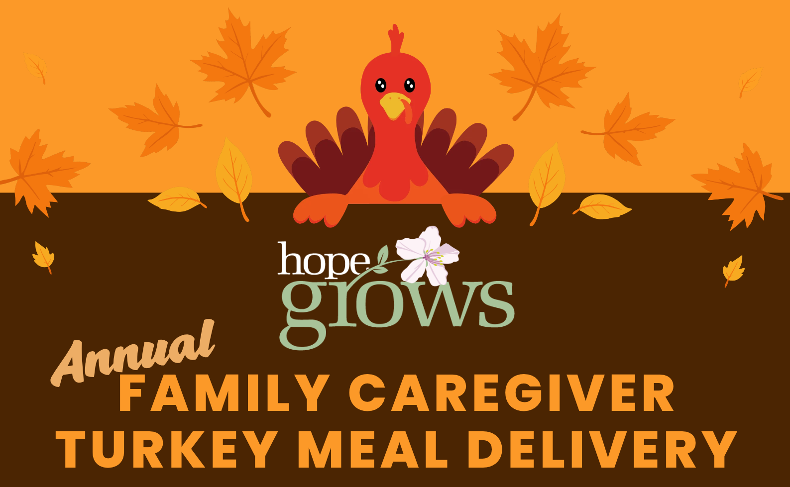 Caregiver Turkey Meal Flyer header